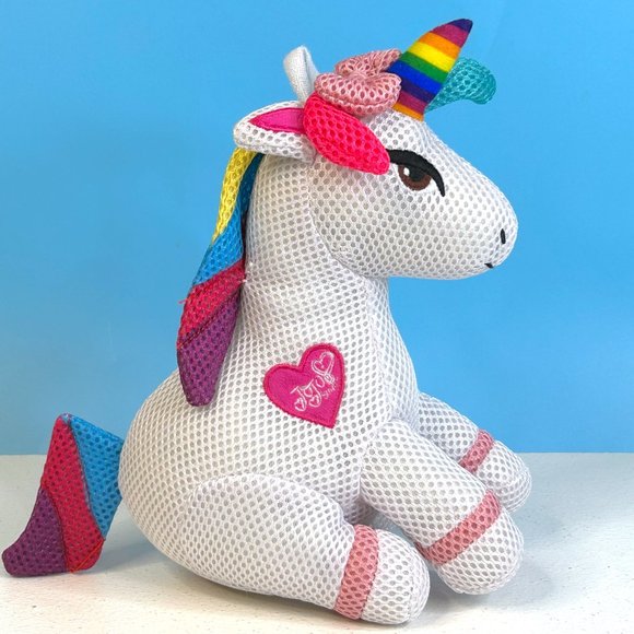Nickelodeon Jojo Siwa Unicorn Mesh Bath Scrub 9" Stuffed Animal Toy - Picture 4 of 4